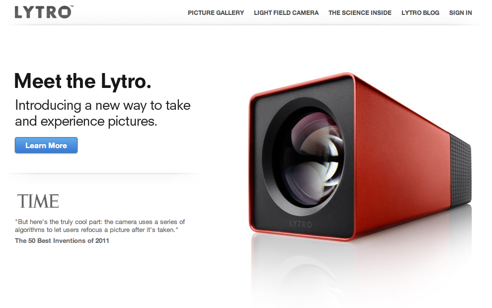 A quick review of the Lytro light field camera
